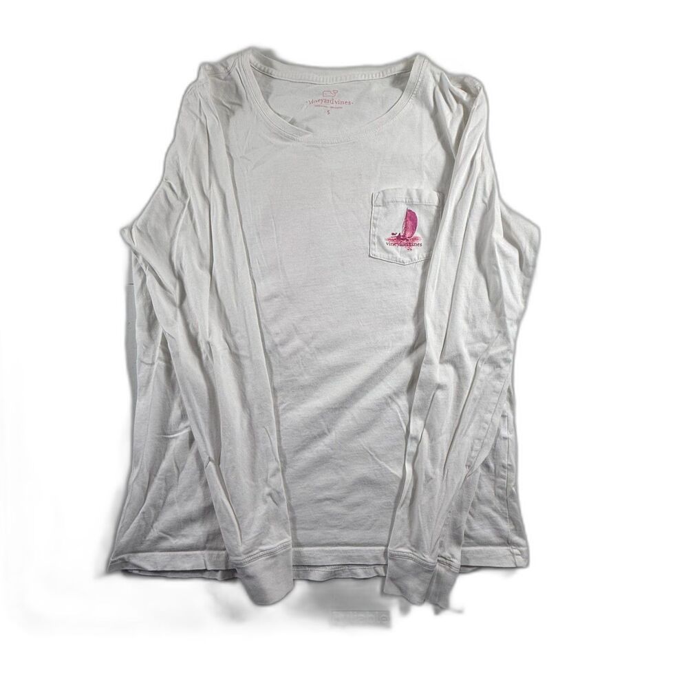Vineyard Vines Womens white Long Sleeve T-shirt